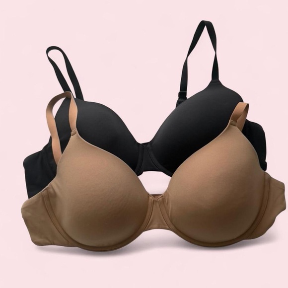 SKIMS Other - SKIMS Fits Everybody 44B T-Shirt Bra Bundle Nude Black Ochre Onyx EUC Minimalist